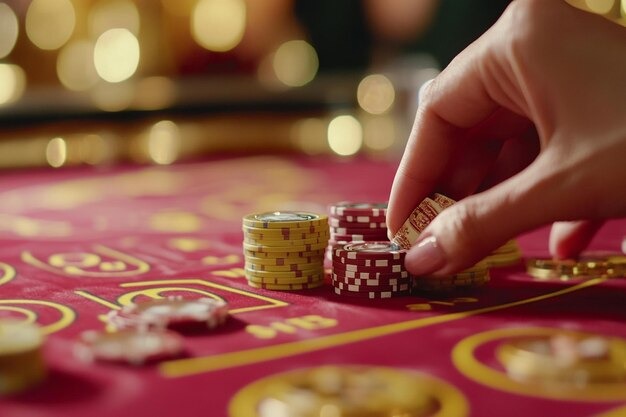 Mobile table interface Mobile phone displaying live baccarat table interface